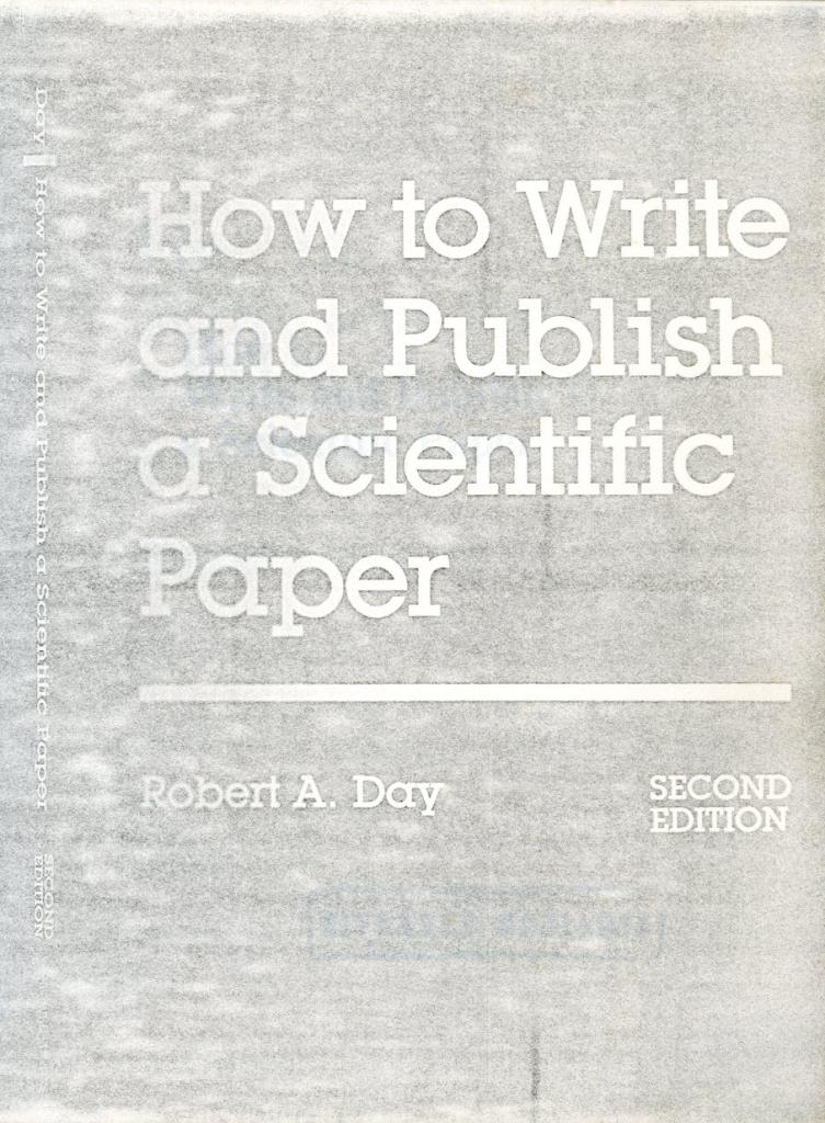 How to write and publish a Scientific Paper