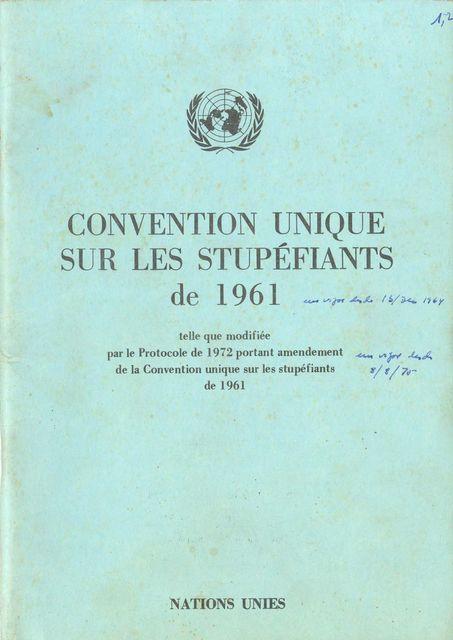 Convention unique sur les stupéfiants de 1961