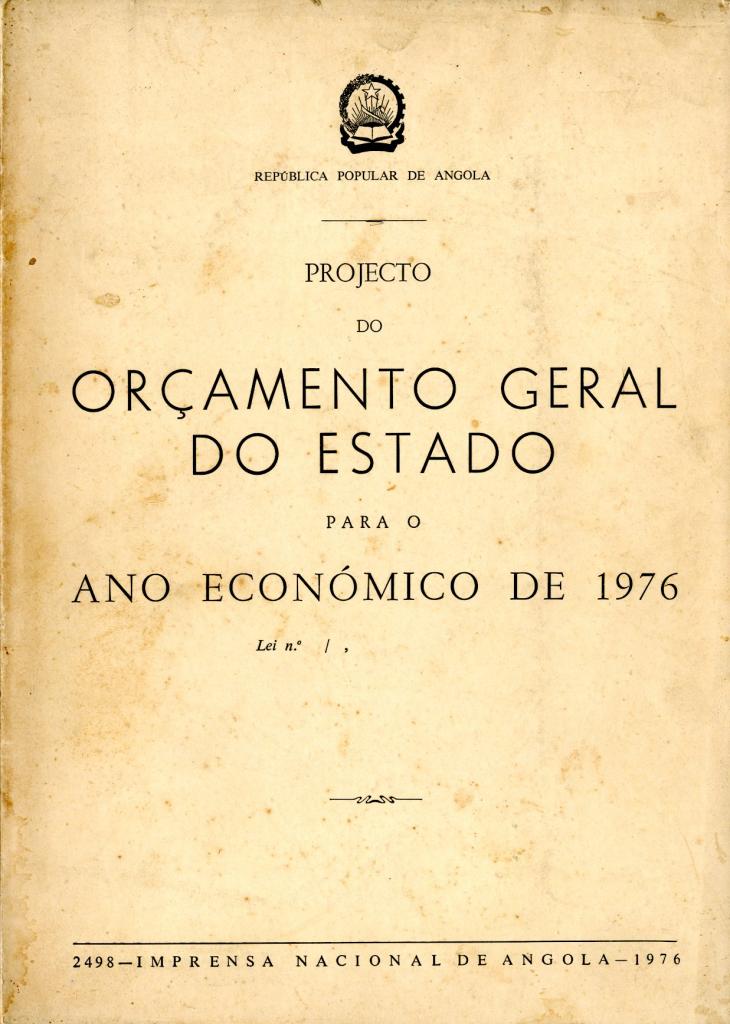 Projecto do OGE para o Ano Económico de 1976
