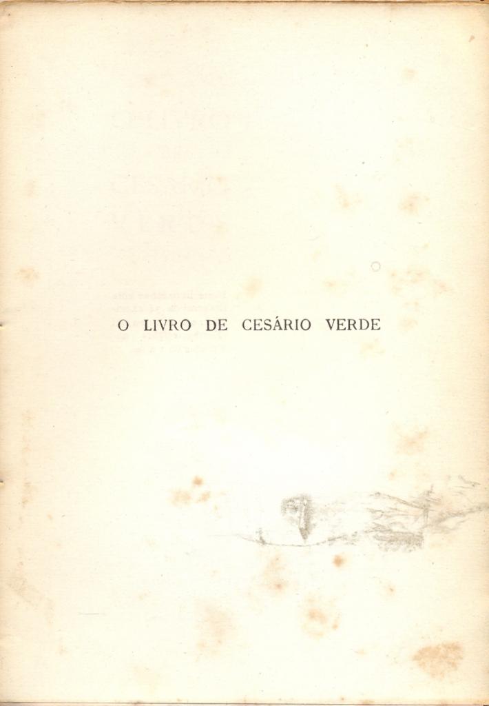 Livro de Cesário Verde (O)