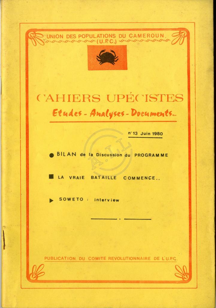 Cahiers Upécistes (Études - Analyses - Documents…)