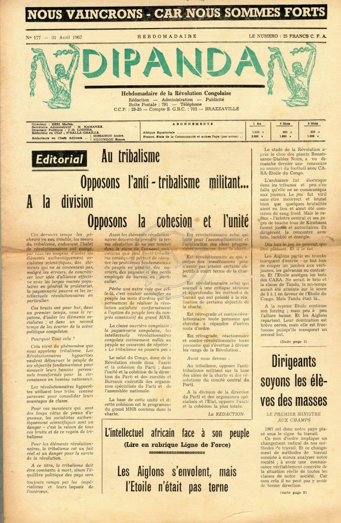 DIPANDA (Hebdomadaire de la Révolution Congolaise)