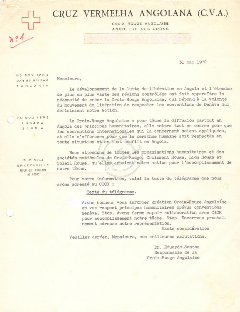 Carta-circular de Eduardo dos Santos (CVA)