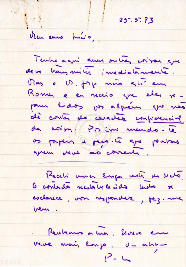 Carta de Paulo dos Anjos a Lúcio Lara