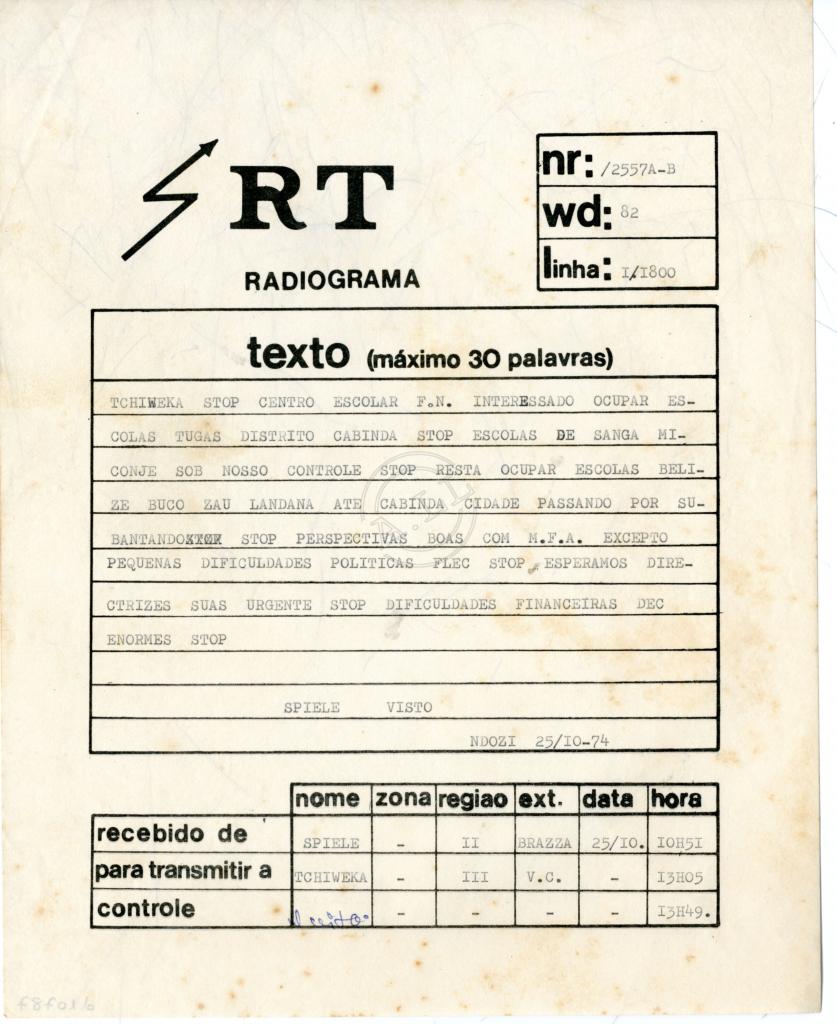 Radiograma nr. /2557A-B