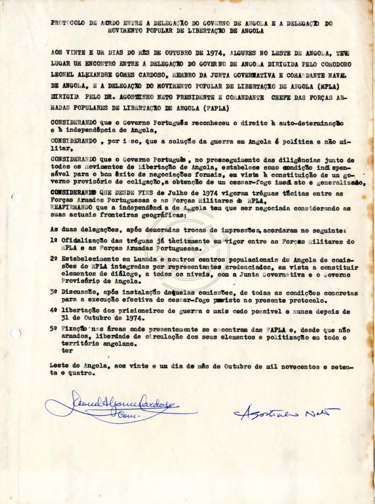 Acordo Portugal-MPLA (acordos de Lunyameje)