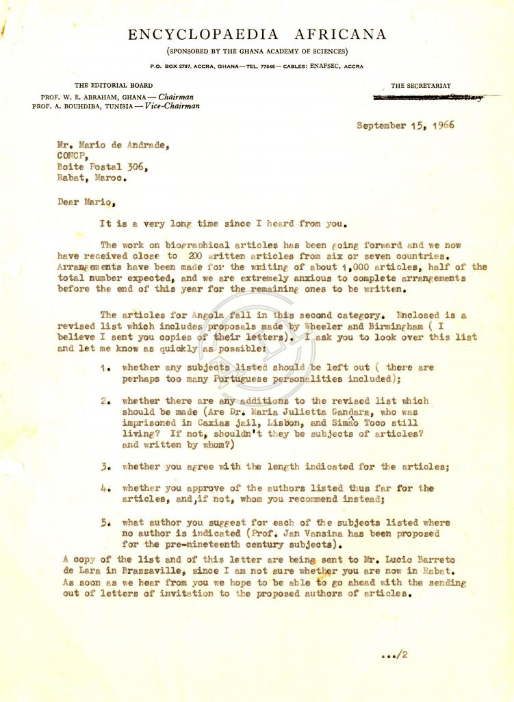 Carta de W. A. Hunton a Mário de Andrade